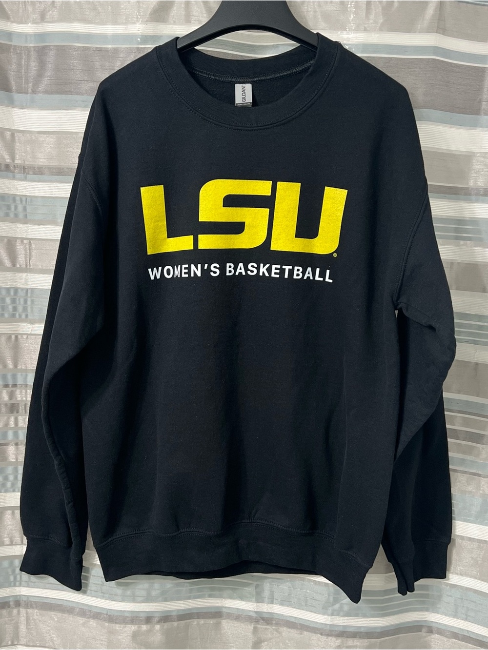 LSU Tigers Women's Basketball Black Sweatshirt - Classic Crewneck